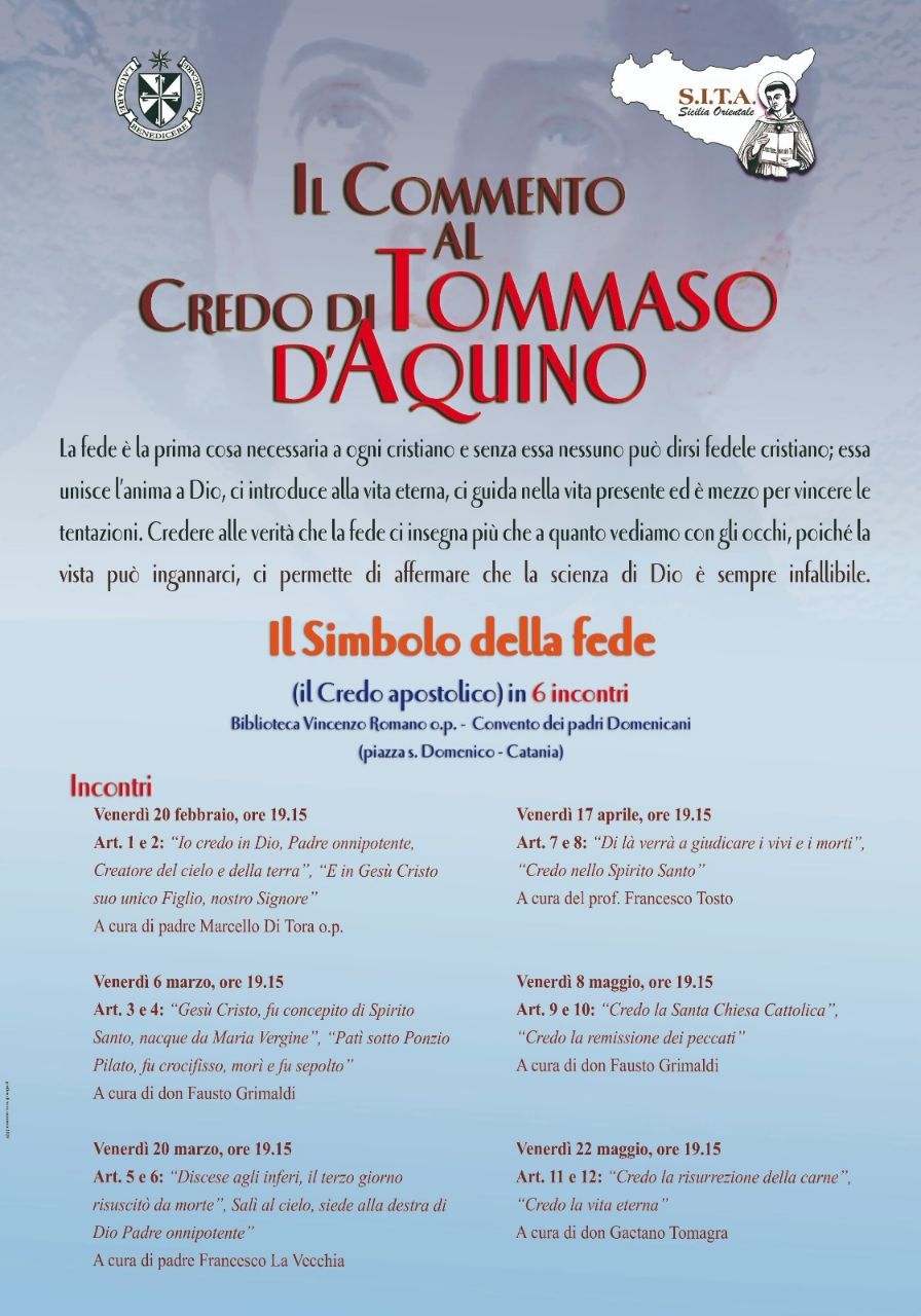 Il Commento al Credo di Tommaso d’Aquino 