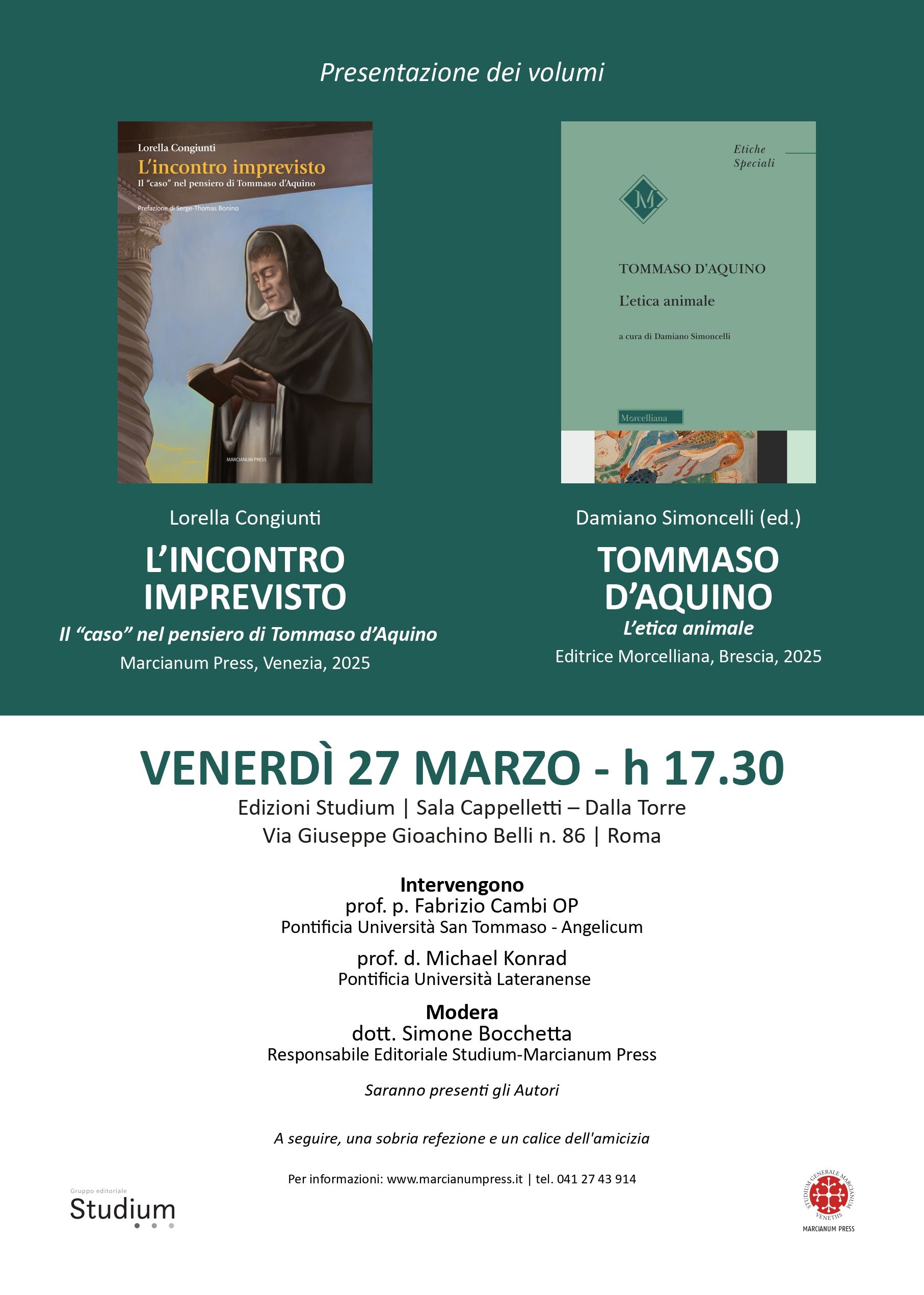 Presentazione dei volumi di Congiunti e Simoncelli 