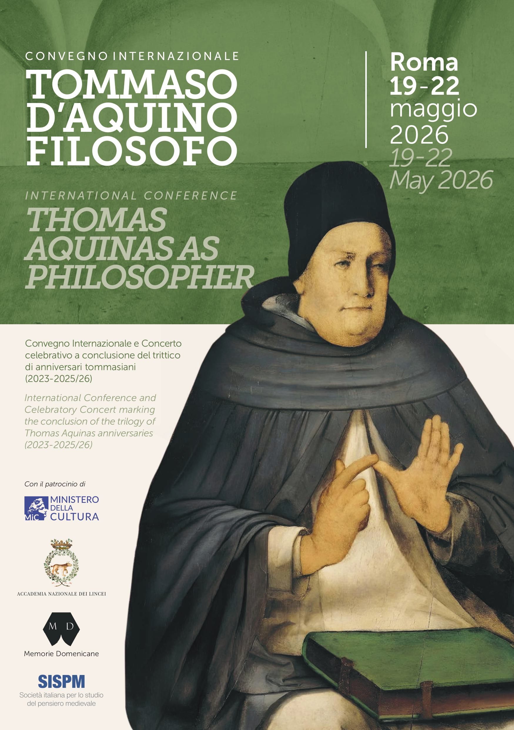 Convegno Internazionale Tommaso d'Aquino filosofo 