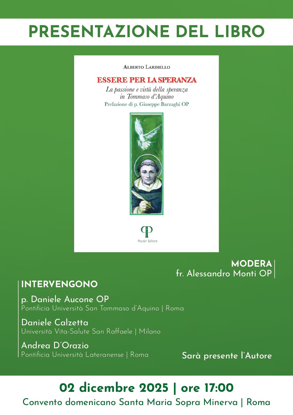 Essere per la speranza. La passione e virtù della speranza in Tommaso d’Aquino 
