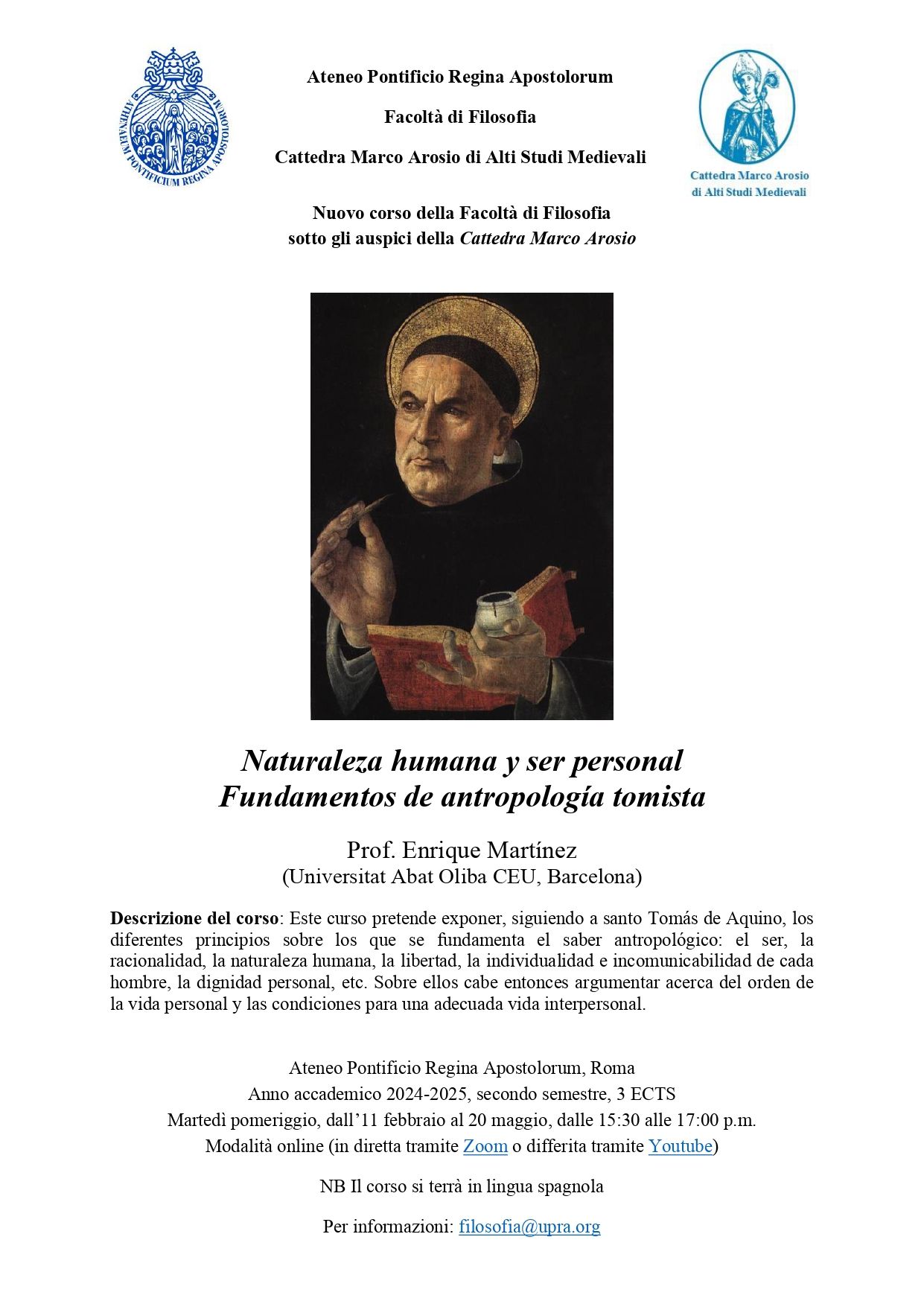 Naturaleza humana y ser personal. Fundamentos de antropología tomista 